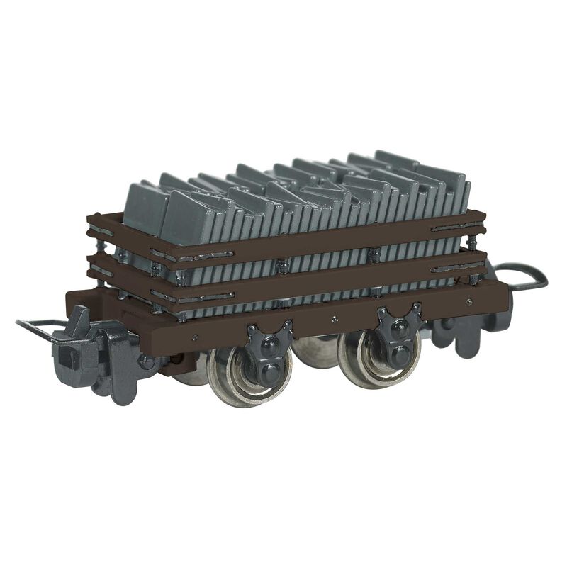HO Thomas & Friends Narrow Gauge SLate Wagon with Load, Brown