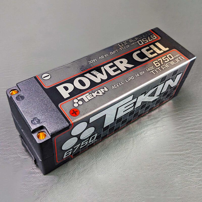 14.8V 6750mAh 4S 140C Brick LiPo Battery: 5mm bullets