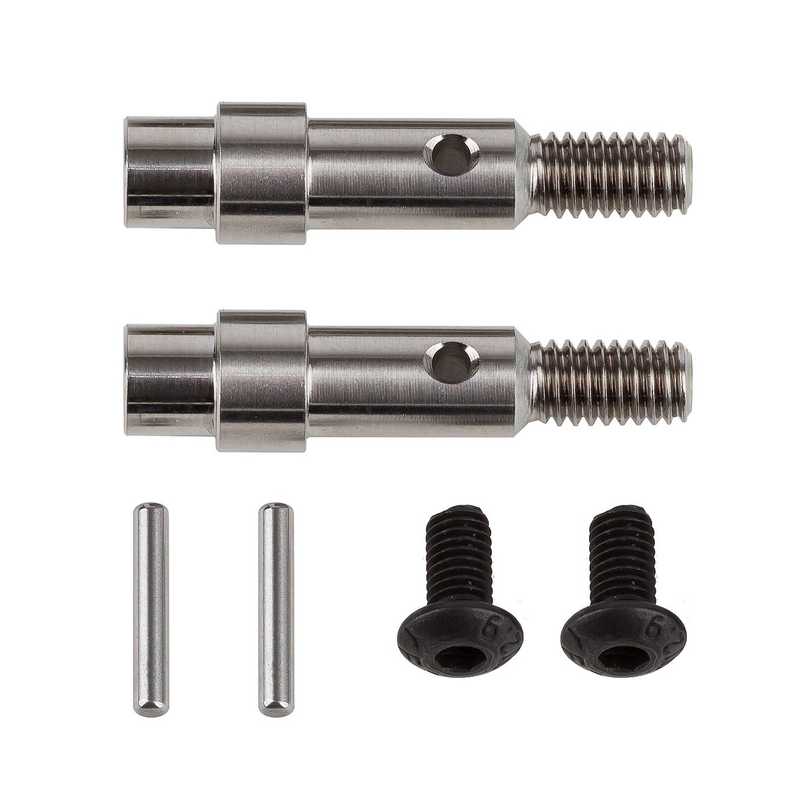 Factory Team Titanium Front Axle Hex Adapter, 1/10 Team Associated RC10SC6