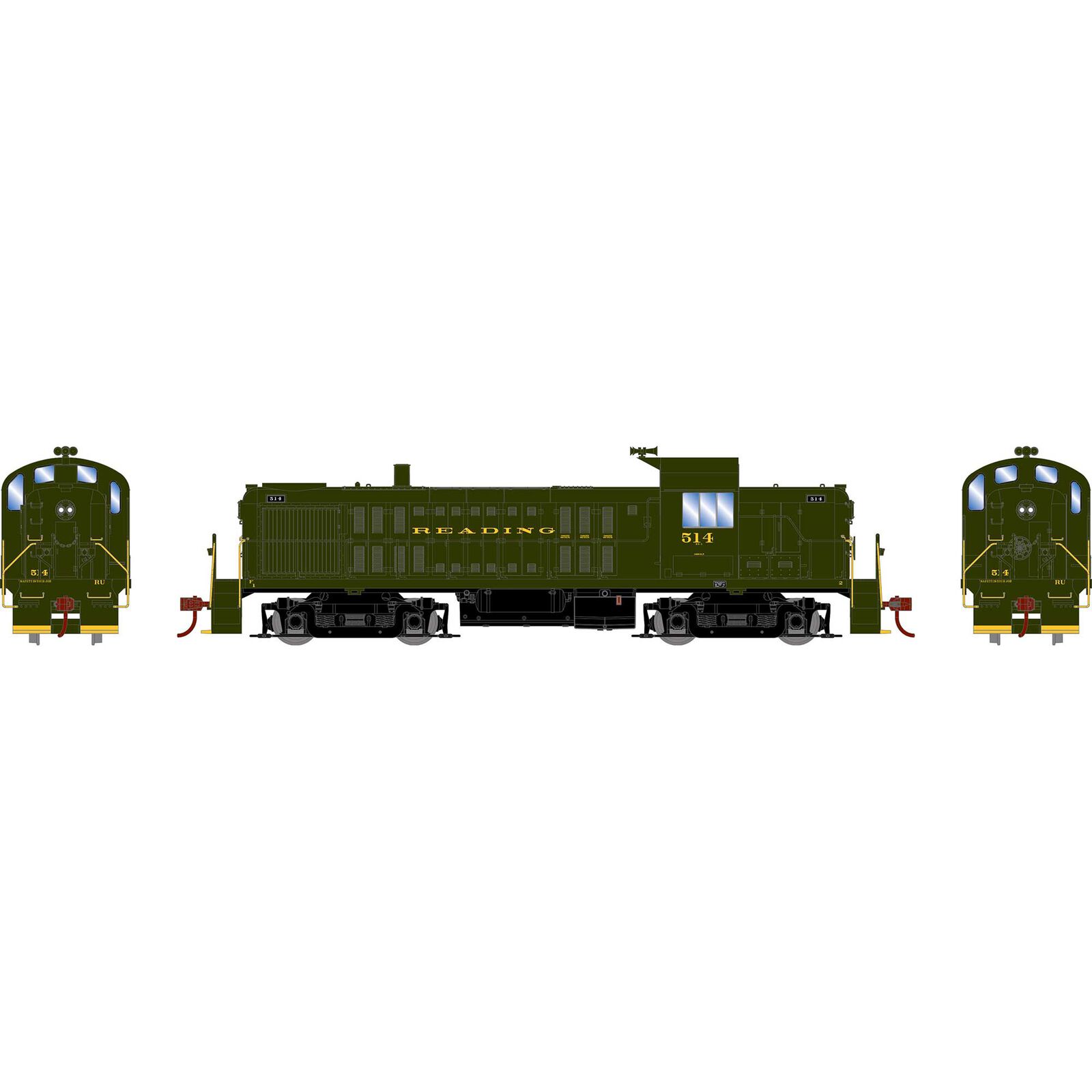 HO ATH RS-3 Locomotive, RDG #514