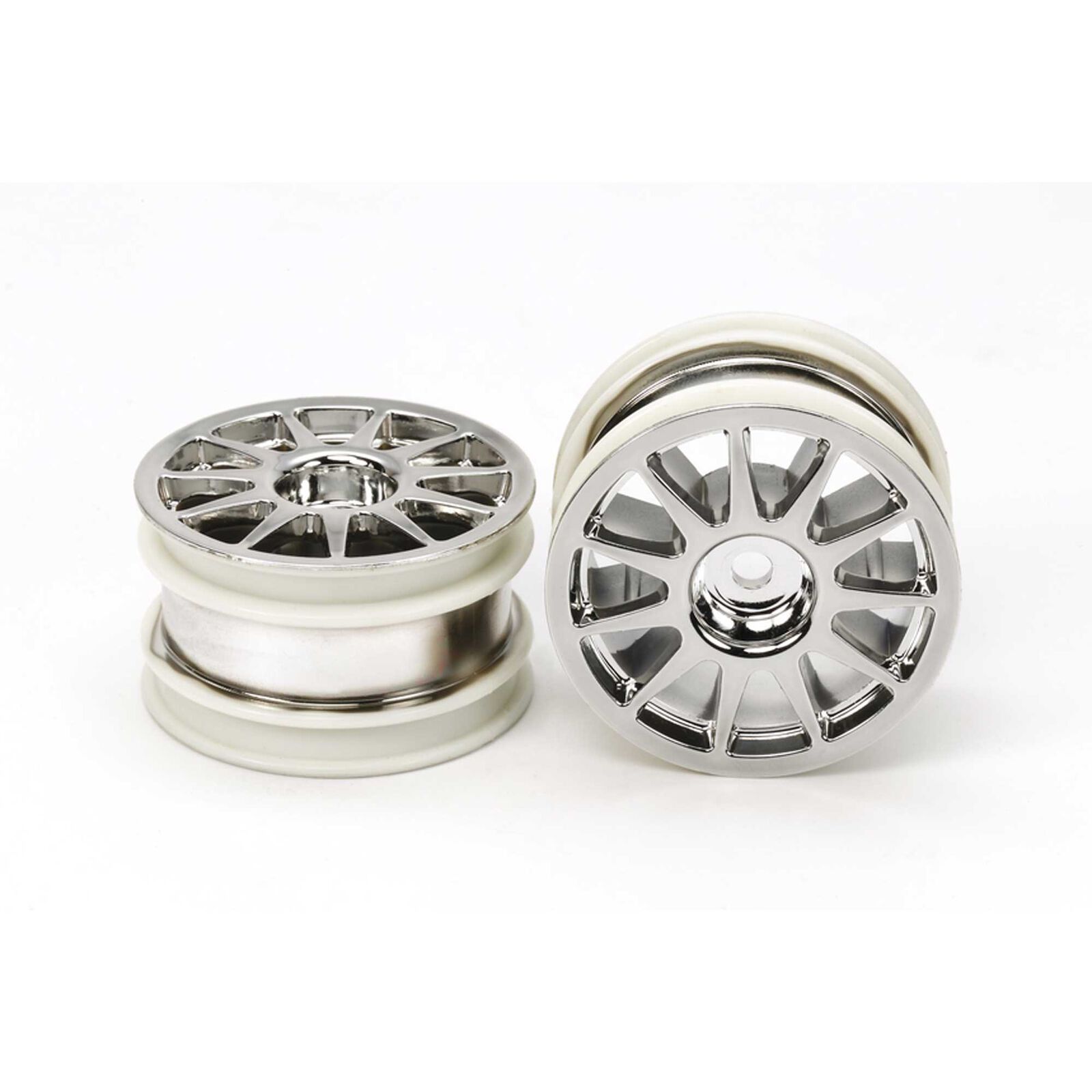 1/10 M-Chassis 11-Spoke Front/Rear Wheel, Chrome Plated (2)