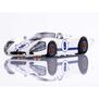 HO Ford GT40 Mk.IV #9 Mega G+ Slot Car, White