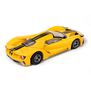 HO Ford GT Mega G+ Chassis Slot Car, Triple Yellow