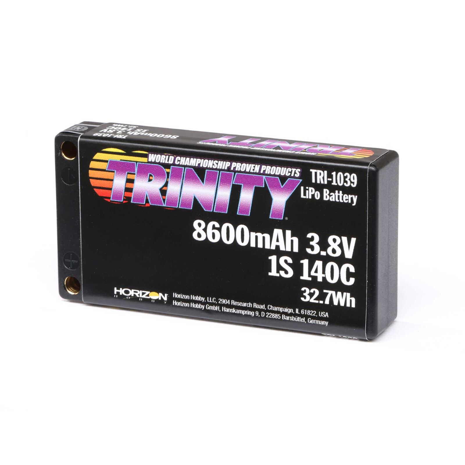 3.8V 8600mAh 1S 140C LiHV Battery, 5mm Bullets