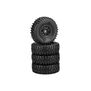 1/24 Tusk 1.0” SCX24 Crawler Tires, Hazard Wheels, Green Compound (2)
