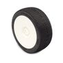 1/8 P1 Super Soft Long Wear Pre-Mounted Tires, White EVO Wheels (2): Buggy