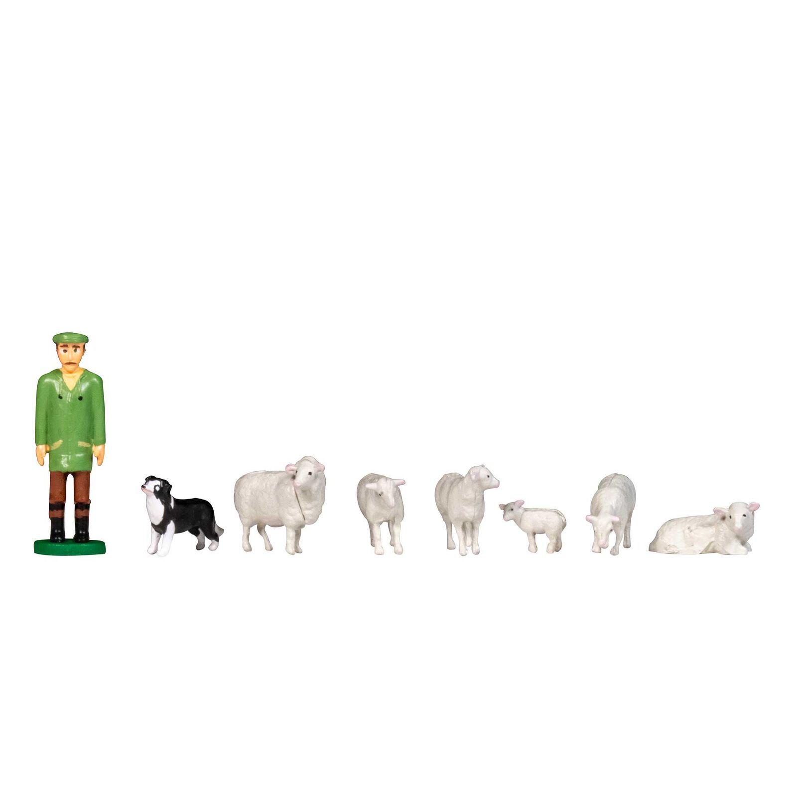 HO Thomas & Friends Figures, Farmer McColl with Sheepdog & Sheep