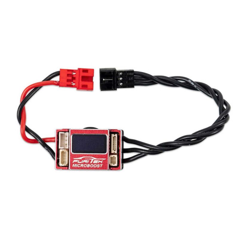 Microboost Brushless Sensored/ Sensorless Electronic Speed Control, 1/24 & 1/28 Vehicles, Red