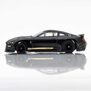 HO Ford Mustang GT500H Mega G+ Slot Car, Black & Gold
