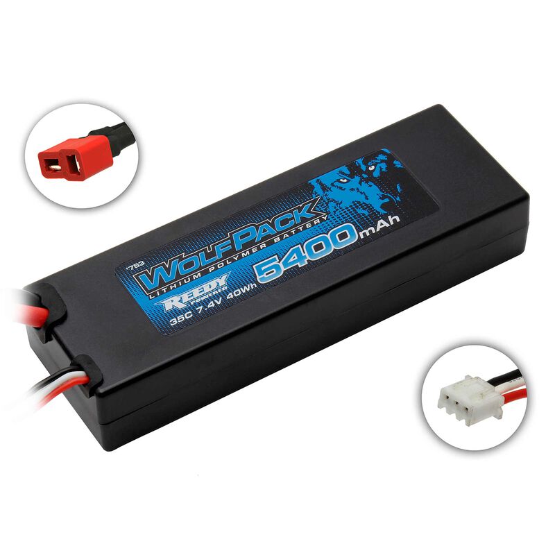Reedy WolfPack 7.4V 5400mAh 35C 2S LiPo Battery, T-plug
