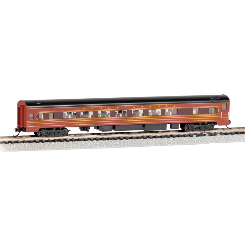 85' SMOOTH-SIDE COACH CAR - PRR #4296 - FLEET OF MODERNISM - N Scale