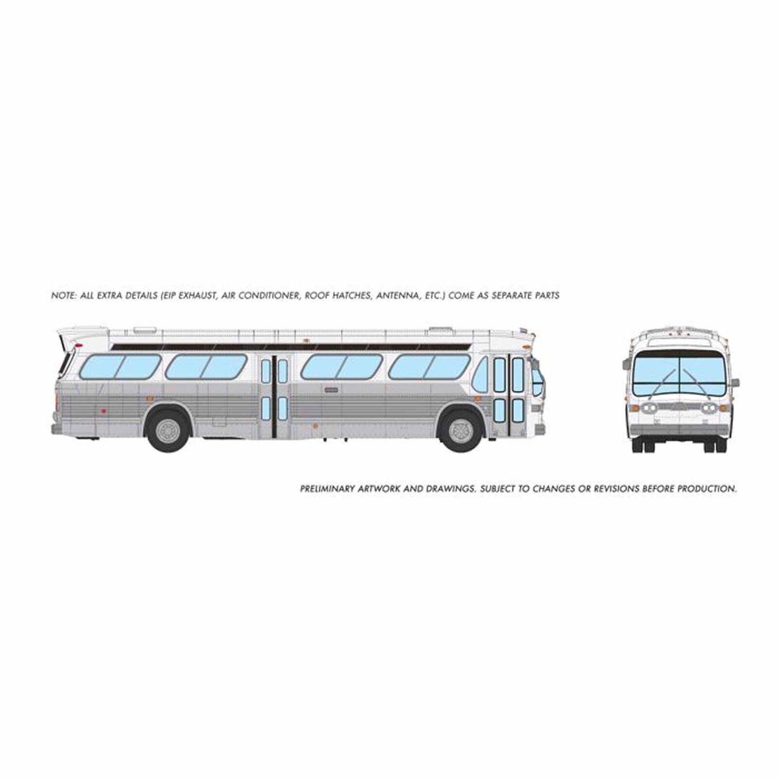HO 1/87 New Look Bus Deluxe Unlettered 5303 White