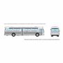 HO 1/87 New Look Bus Deluxe Unlettered 5303 White