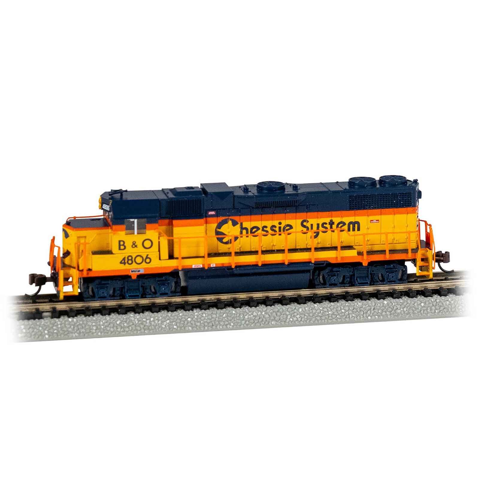 N EMD GP38-2 Diesel Locomotive w/ Dynamic Brakes - Chessie System&reg; #4806