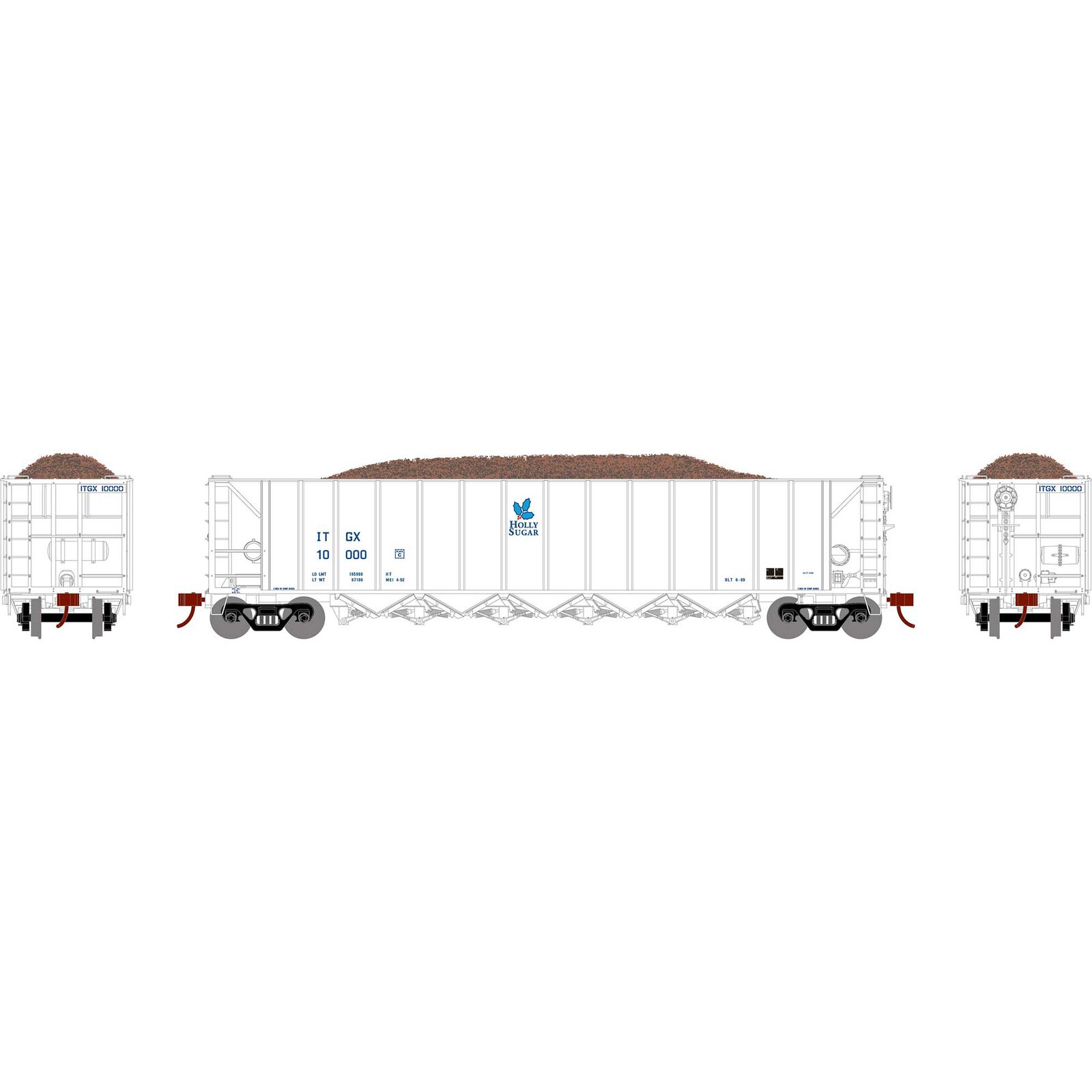 HO RTR 5Bay Rapid DischargeHopper ITGX White#10000