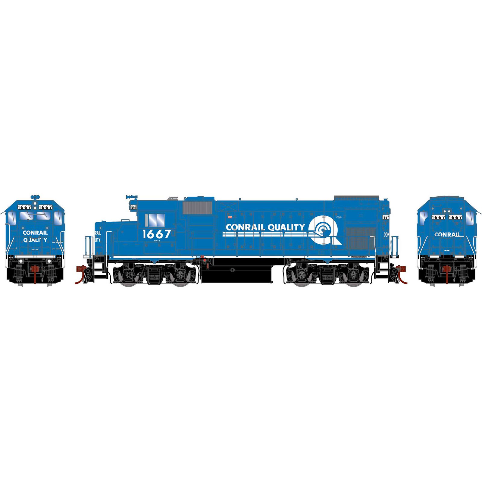 HO GP15-1 Locomotive, Conrail #1667