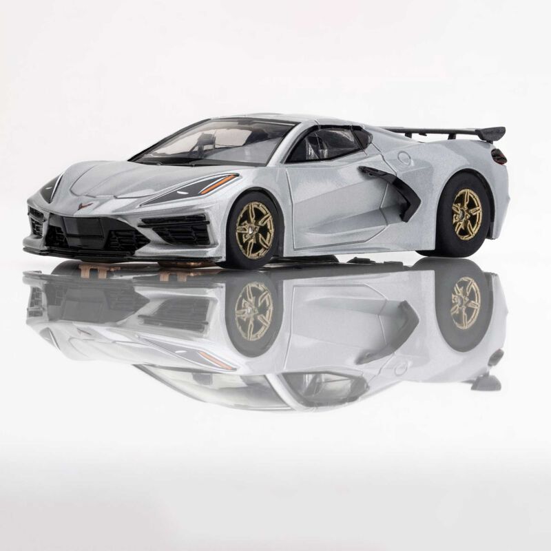 HO Chevy Corvette C8 Mega G+ Slot Car, Metallic Ceramic Matrix