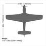 P-51D Mustang 20cc ARF, 69.5" with E-flite Electric Retract Set