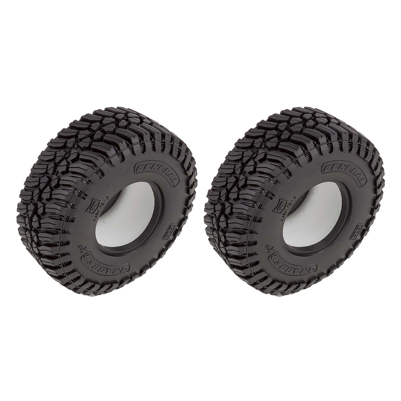 1/10 General Grabber X3 1.9" Rock Crawler Tire with Inserts (2)