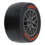 1/12 Goodyear Eagle Option Tire F/R MTD Gray Wheels (4): Losi NASCAR