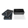 1/10th Double Decker Spring Box with Foam Inserts, Black