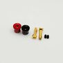 Heatsink Bullet Grips with 4mm Bullets, Black/Red