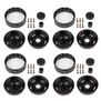 1/10 Steelie 1.9" Rock Crawler Wheels, Black