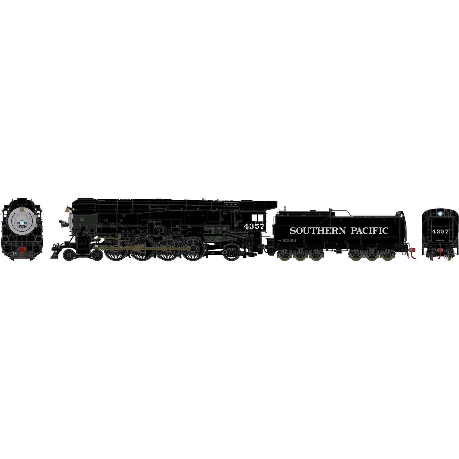 HO 4-8-2 MT-4 with DCC & Sound, SP/Skyline Casing#4357