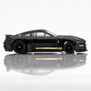 HO Ford Mustang GT500H Mega G+ Slot Car, Black & Gold