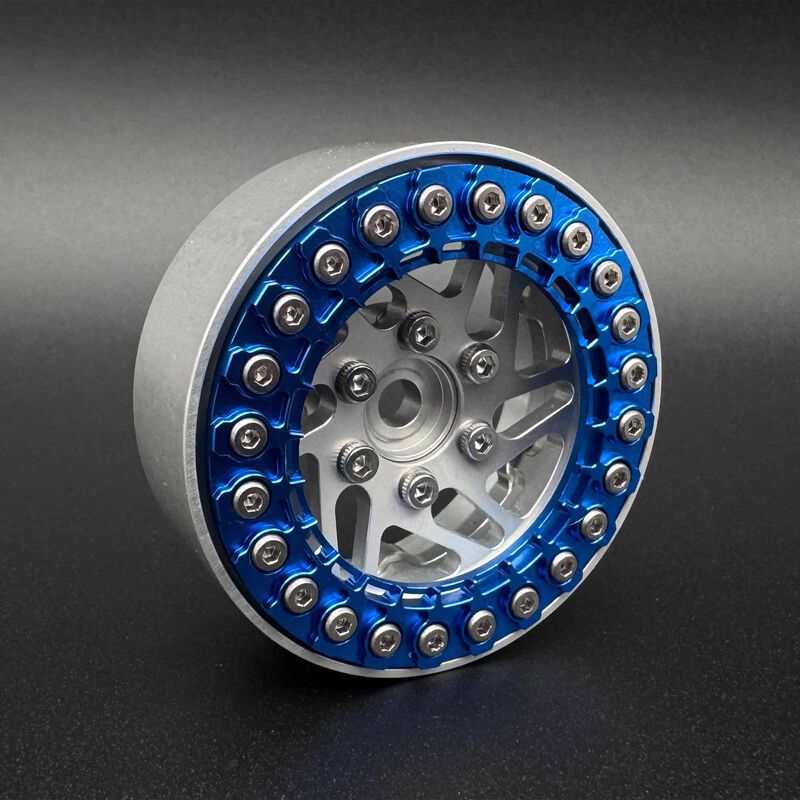 1/10 SLUICE 1.9" Beadlock Rings, Blue (2)