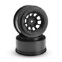 Front Hazard Wheel, Black (2): 2WD Slash
