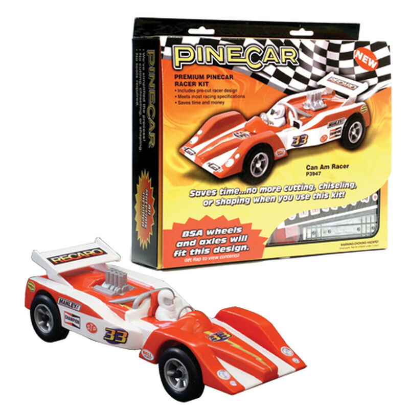 Premium PineCar Racer Car Kit, Can Am Racer