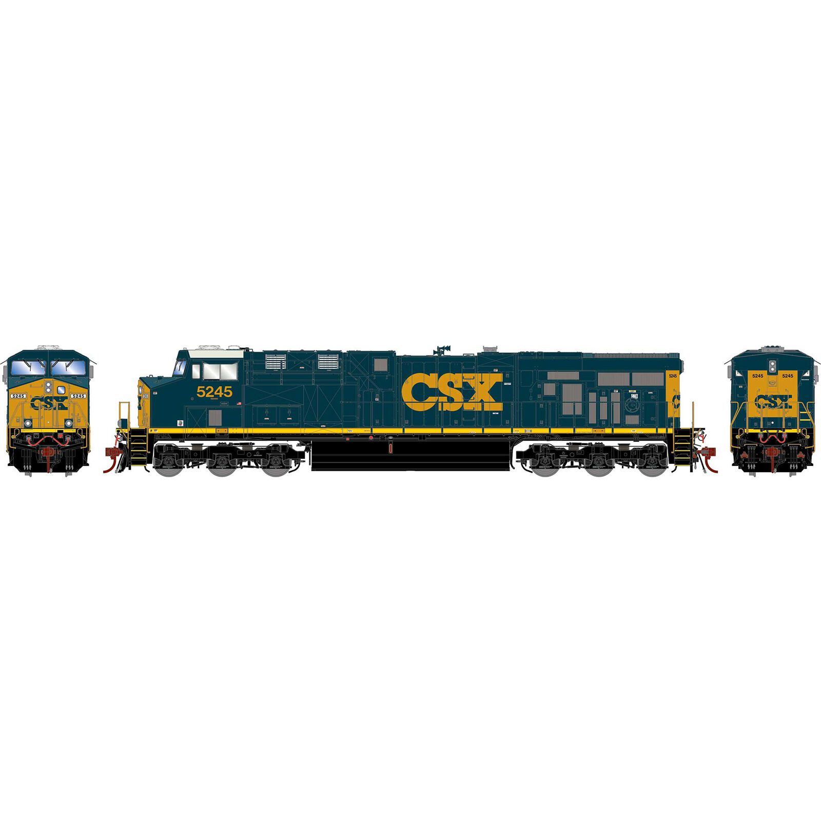 HO ES44DC Locomotive, CSX, YN3 #5245