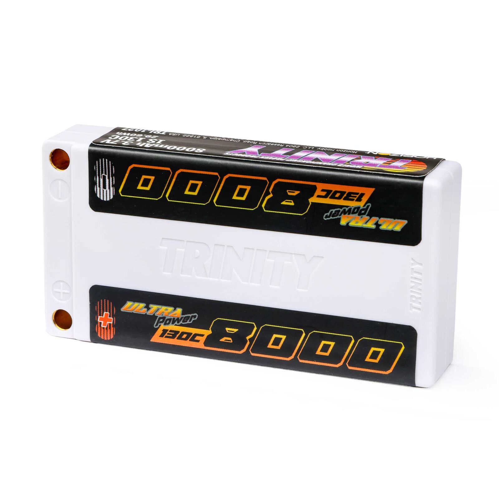 3.7V 8000mAh 1S 130C LiPo Battery, 5mm Bullets