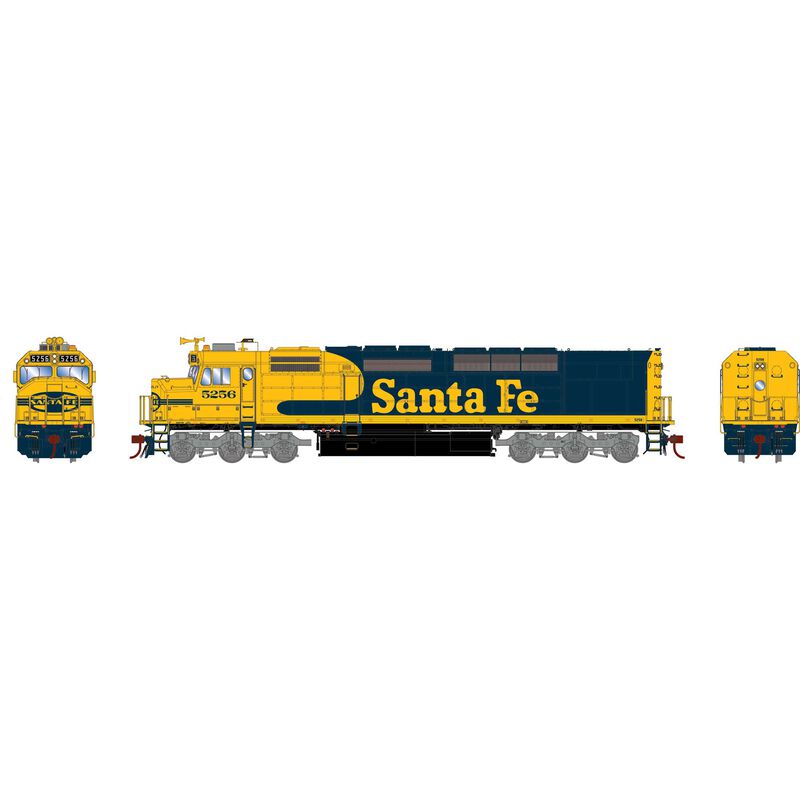 HO SDP40F Locomotive, ATSF #5256