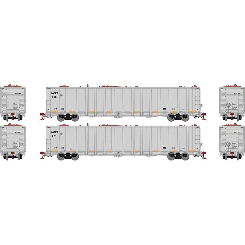 HO NSC 6400 Gondola with Scrap Load, WCTX #526, 571 (2)