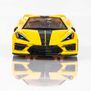 HO Chevy Corvette C8 Mega G+ Slot Car, Accelerated Yellow