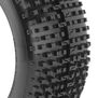 1/8 I-Beam Soft Pre-Mounted Tires, White EVO Wheels (2): Buggy