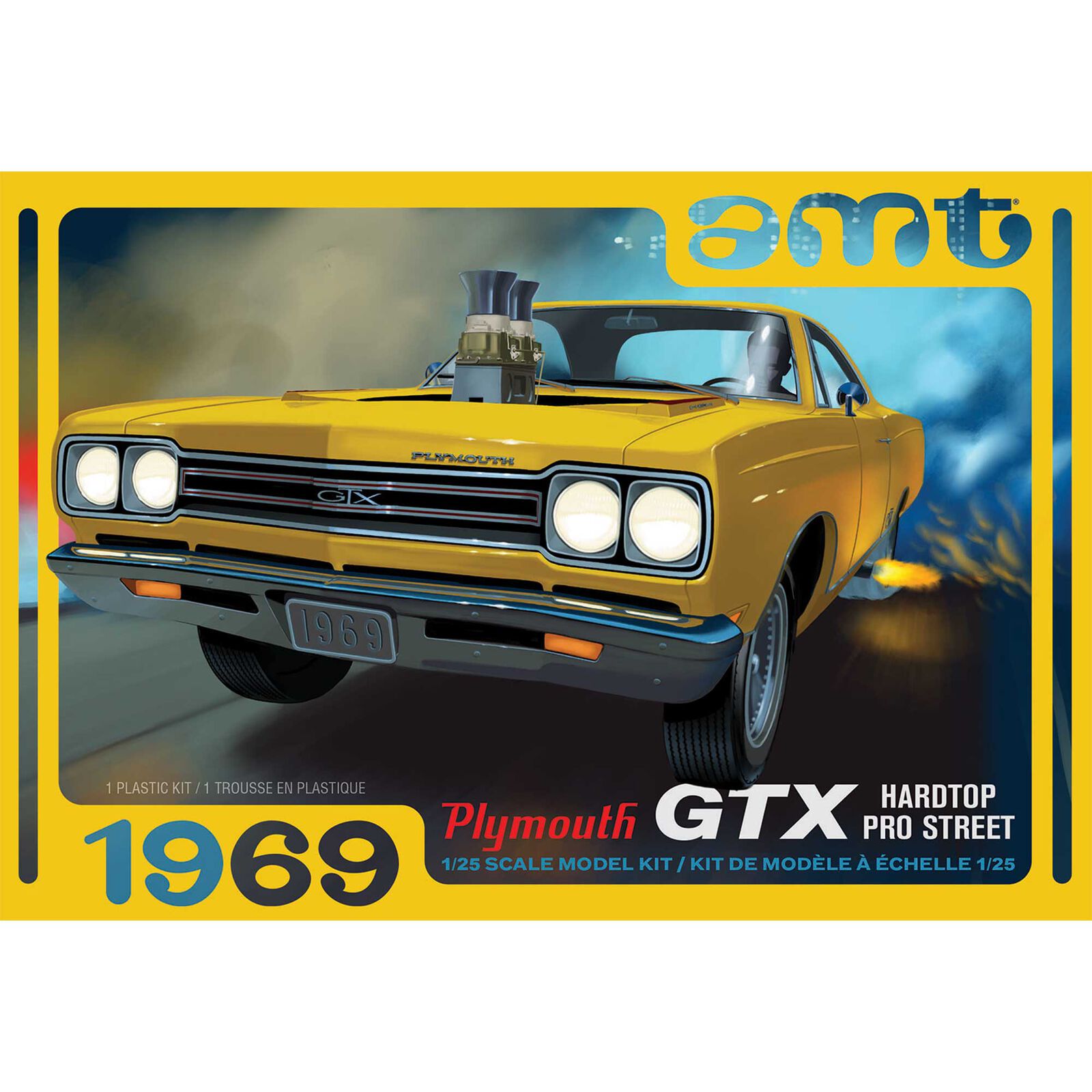 1/25 1969 Plymouth GTX Hardtop Pro Street Model Kit