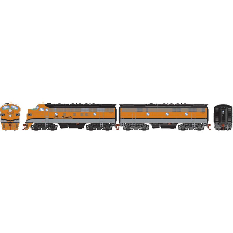HO F7A/F7B Locomotives, DRGW F7A- #5761 F7B- #5742