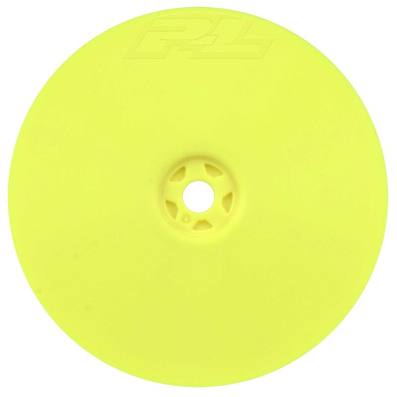 1/10 Velocity 4WD Front 2.2" 12mm Buggy Wheels (2) Yellow: 22X-4, XB4