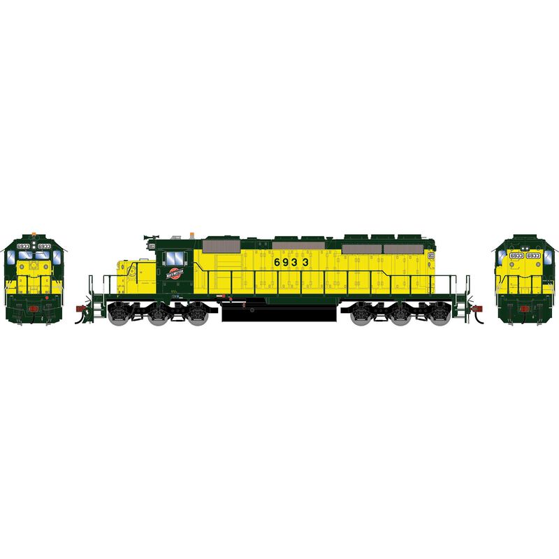 HO ATH SD40-2 Locomotive w/DCC & Sound, CNW #6933