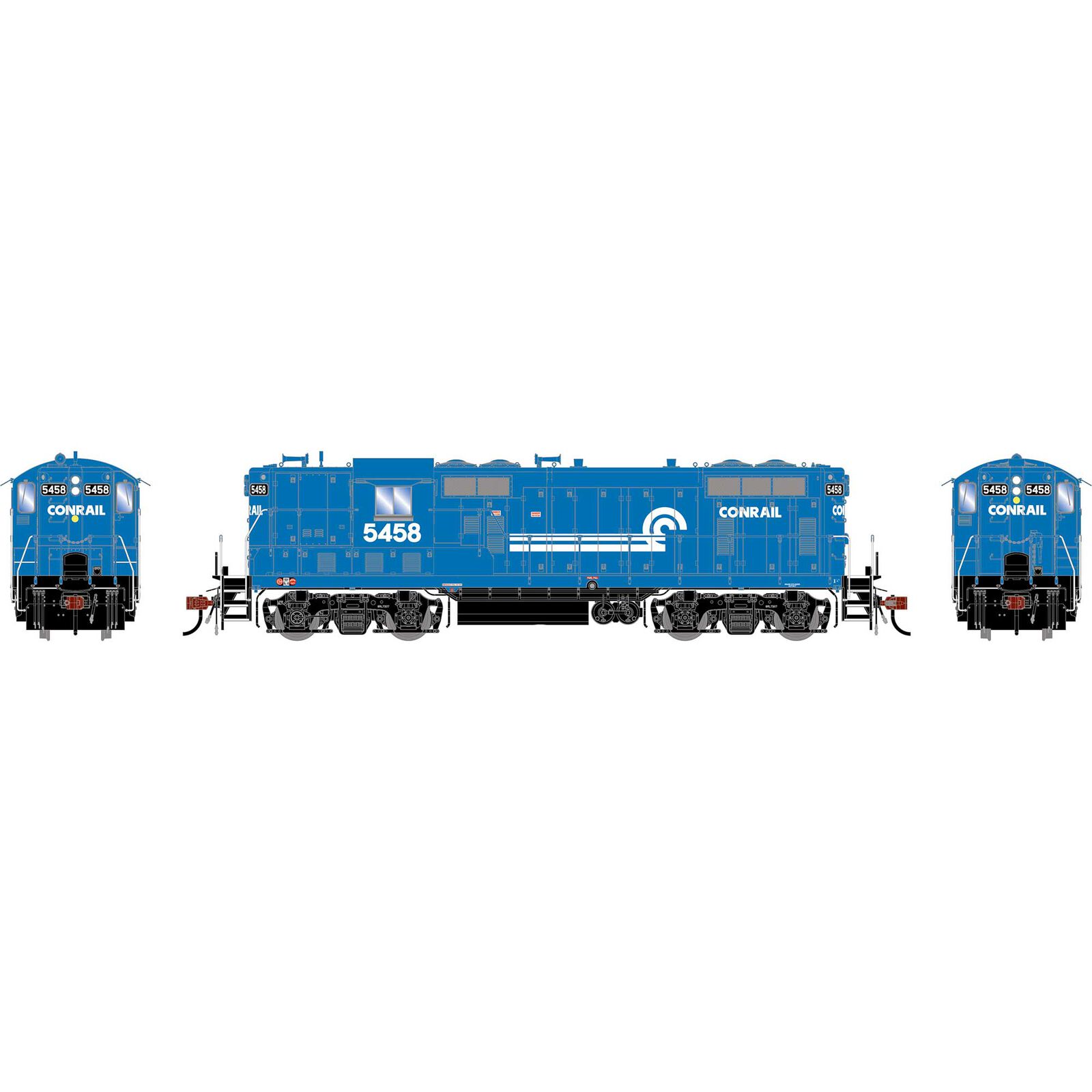 HO GEN GP8 Locomotive w/DCC & Sound, CR #5458