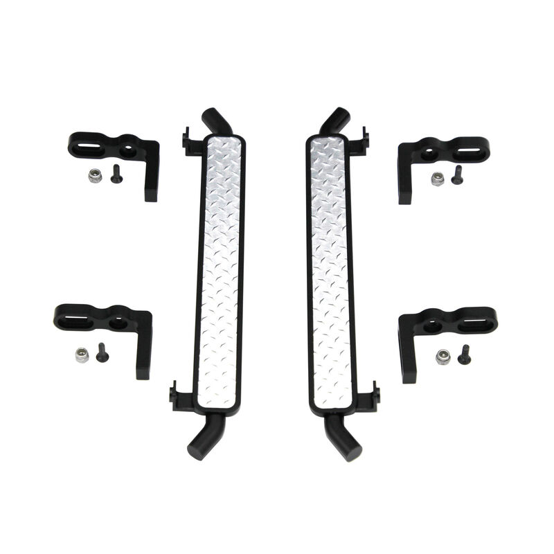 Aluminum Diamond Rock Rail Side Step (2): Traxxas TRX-4