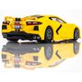 HO Chevy Corvette C8 Mega G+ Slot Car, Accelerated Yellow
