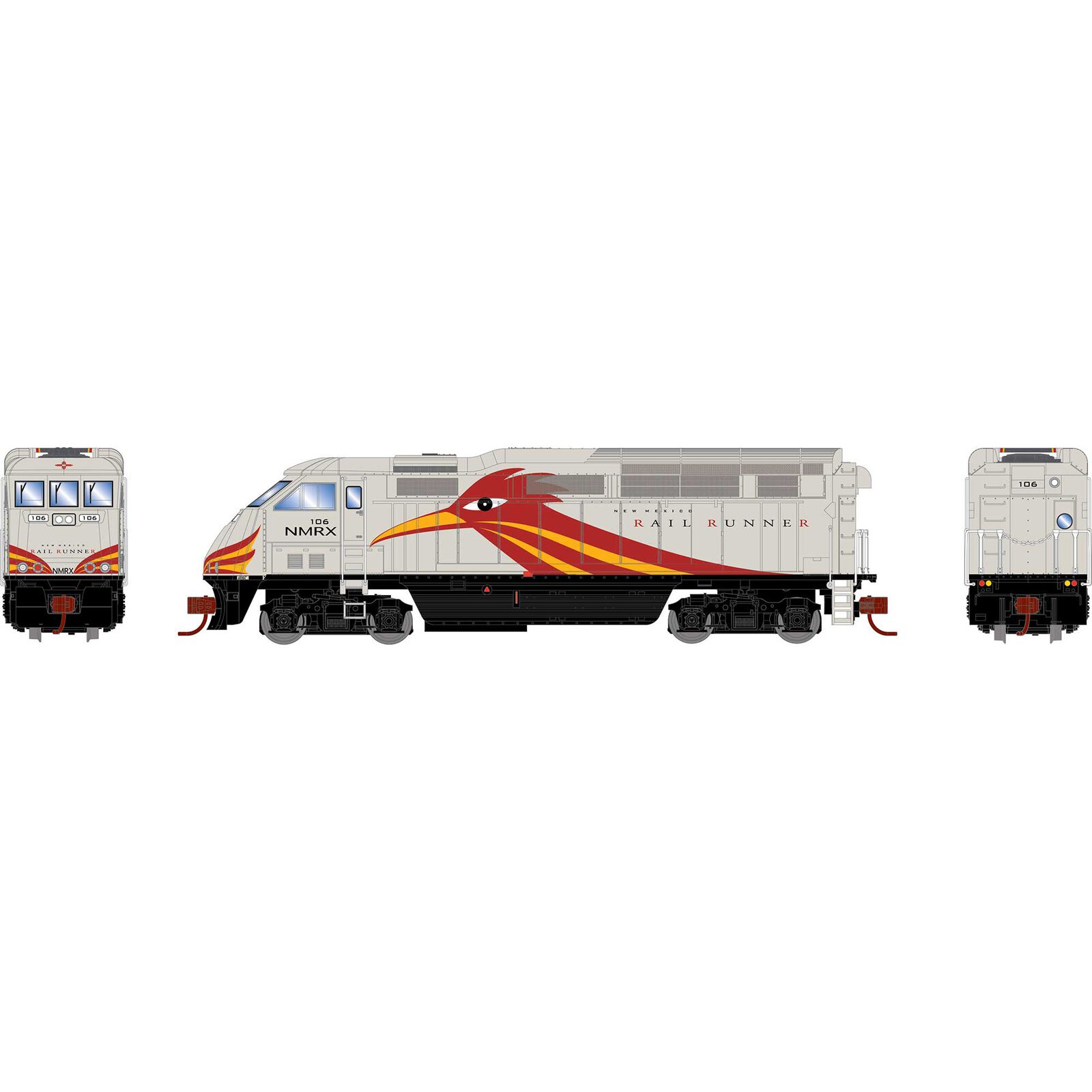 N F59PHI Locomotive with DCC & Sound, NMRX #106