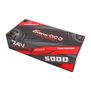 7.4V 5000mAh 2S 60C Shorty Hardcase LiPo Battery: 4mm Tubes