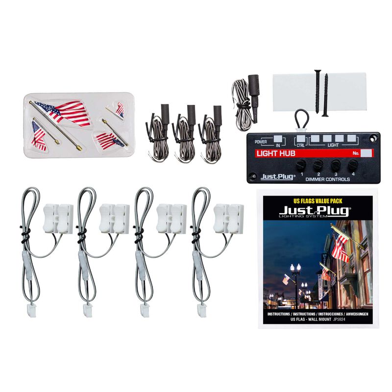 Value Pack U.S. Flag &ndash; Wall Mount