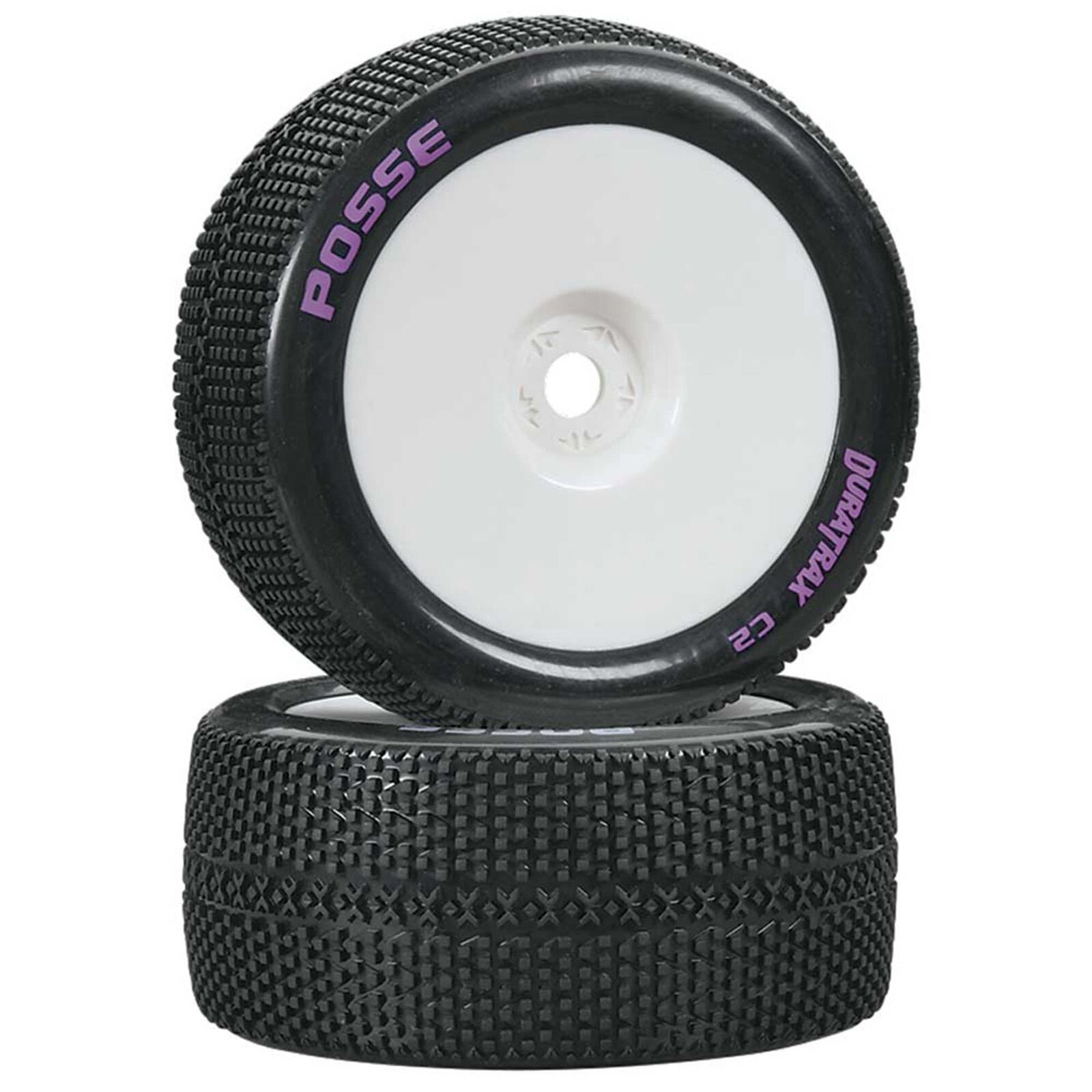 Posse 1/8 Mounted C2 Truggy Tires (2)