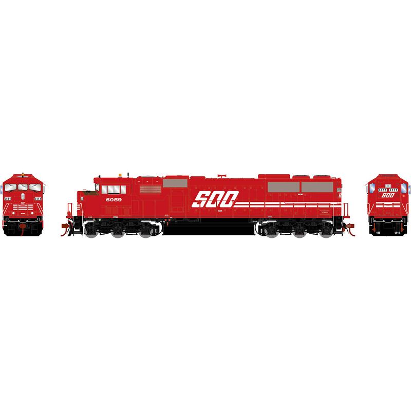 HO GEN SD60M Tri-Clops Locomotive w/DCC & Sound, SOO #6059